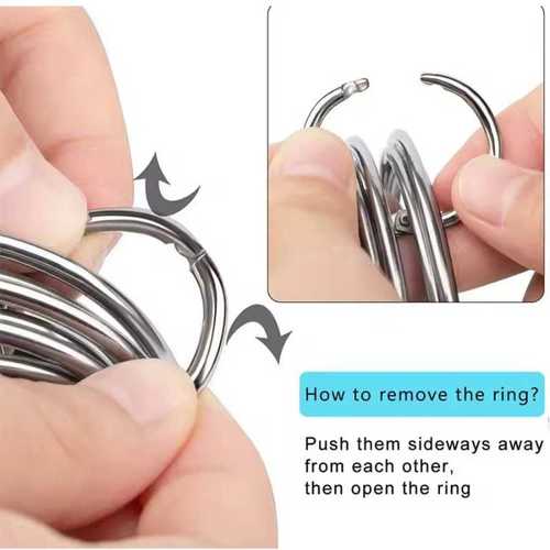 סט 5 מיקדים עגול נירוסטה זגיזג 4.5/5.5/6.5/7.5/8.5 ס