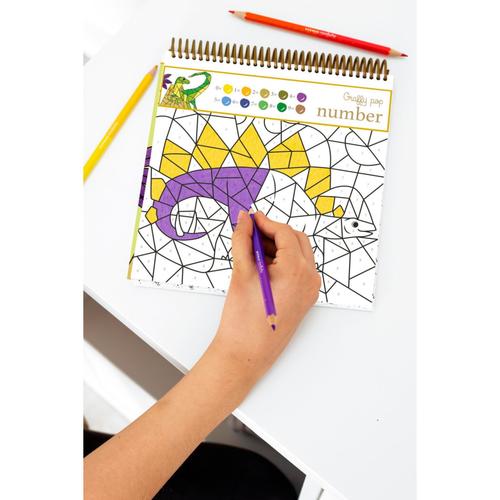 חוברת צביעה לילדים (6+) לפי מספרים, 20*20 ס