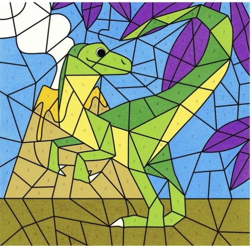 חוברת צביעה לילדים (6+) לפי מספרים, 20*20 ס