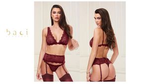 סט סקסי פלרטטני 3 חלקים | Baci Lingerie