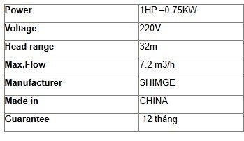 משאבה צנטריפוגלית דגם: CPM158