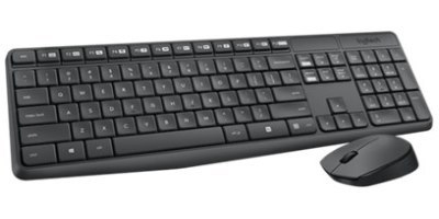 מקלדת ועכבר E/H עברית אלחוטי LOGITECH MK235