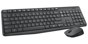 מקלדת ועכבר E/H עברית אלחוטי LOGITECH MK235