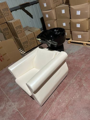 כיור חפיפה למספרה בצבע שמנת 3034
