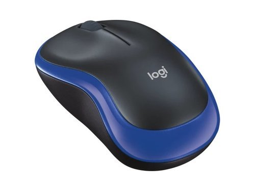 עכבר M185 שחור/כחול LOGITECH אלחוטי