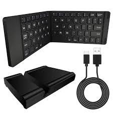 מקלדת, גודל מקופל סוללה נטענת 150mA BLUETTOTH COMBO BLACK BTC001