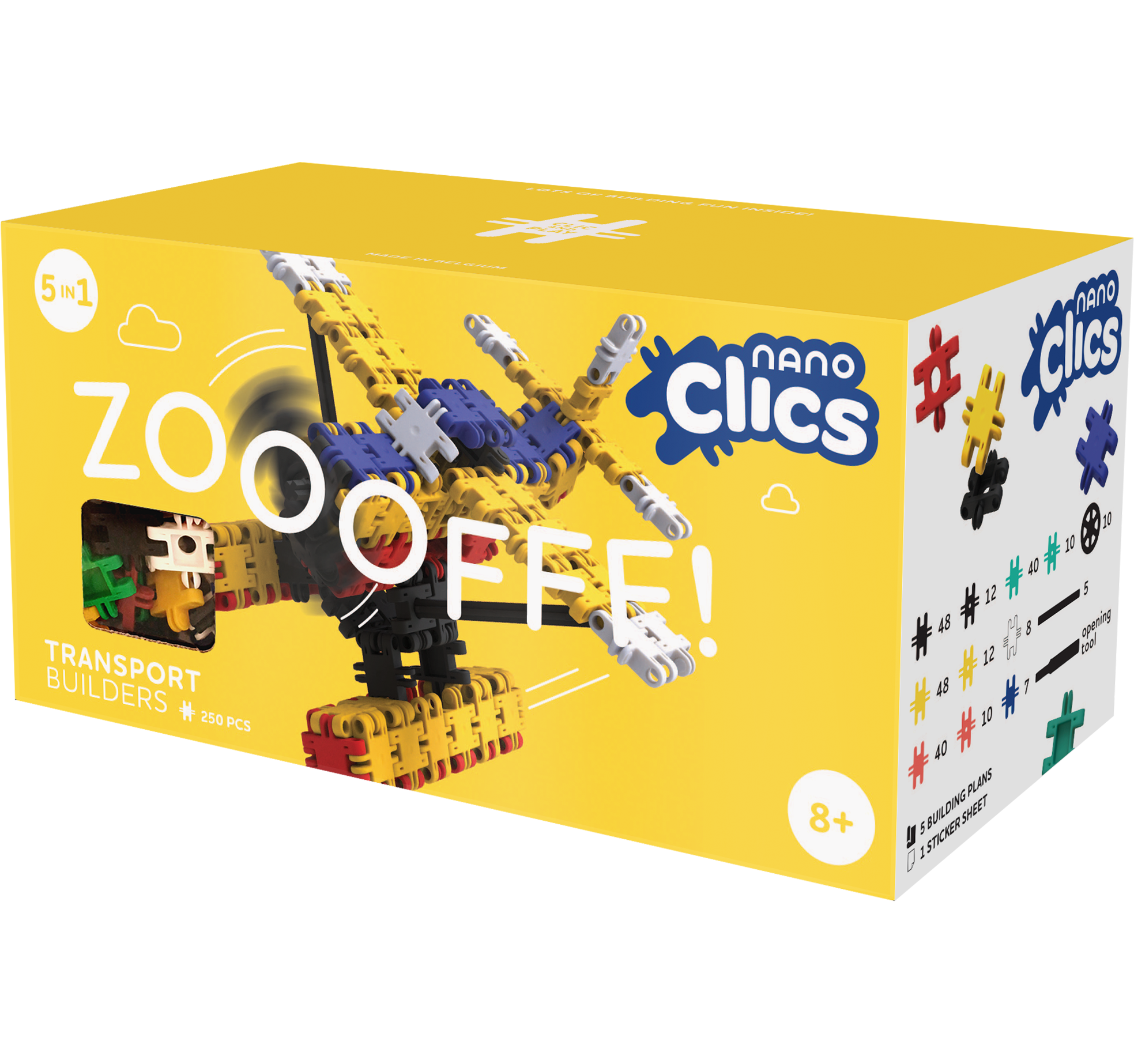 ננו קליקס מקורי צהוב 250 חלקים