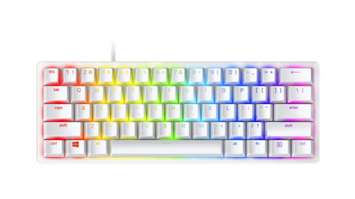 מקלדת מיכאנית לבן 60% 8886419345763 RAZER HUNTSMAN MINI