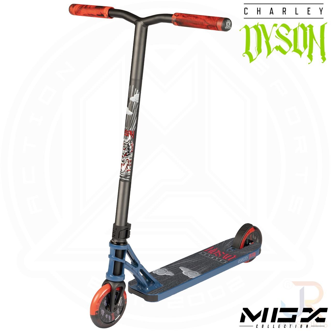 קורקינט פעלולים MGX Charley Dyson מהדורת חתימה צ’ארלי דייסון אדום