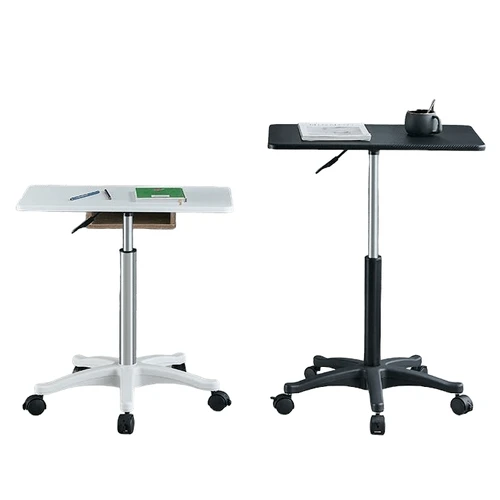 שולחן עבודה עמידה ישיבה למחשב נייד מתכוונן לגובה - שחור