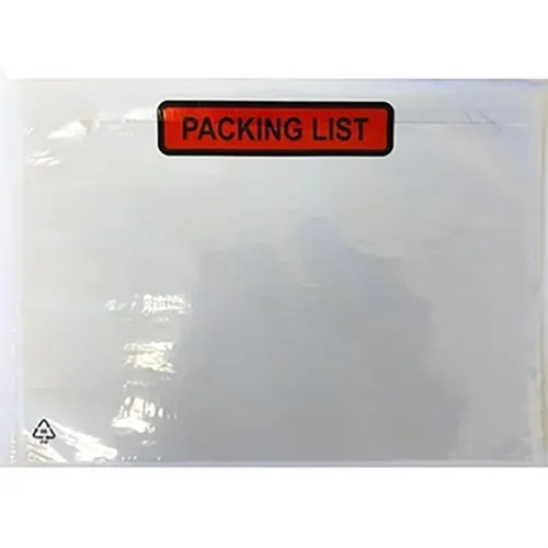 מעטפות פקינג ליסט שקופות 220×160 מ״מ 1000 יחידות