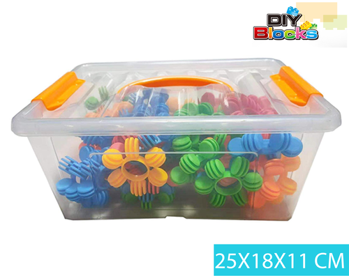 סט פרחים להרכבה בקופסא מכילה 42 חלקים- משחקי הרכבה - התפתחות הילד - לגן ולבית / מבית HC