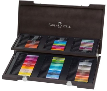 ערכת מפוארת של 90 טושי מכחול Pitt Artist Pens Brush במזוודת עץ