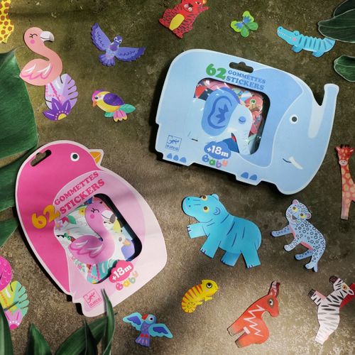 יצירה לקטנטנים - 62 מדבקות חיות היער