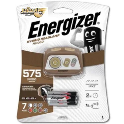  פנס ראש היברידי 575 לומן 7 מצבים ENERGIZER אנרגייזר 