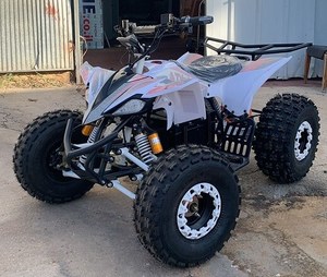 טרקטורון שטח גדול עוצמתי 60 וולט 22 אמפר ATV כחול, אדום, לבן