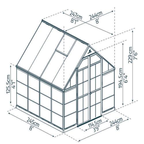 חממה ביתית 2.4x2.5 BALANCE