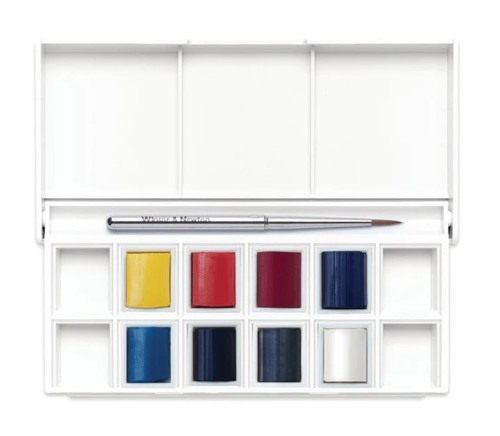 סט 8 צבעי מים בגווני שמיים  Cotman Watercolour Skyscape Pocket set