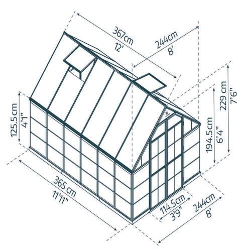 חממה ביתית 2.4x3.7 BALANCE