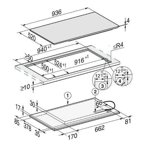 כיריים אינדוקציה 94 ס