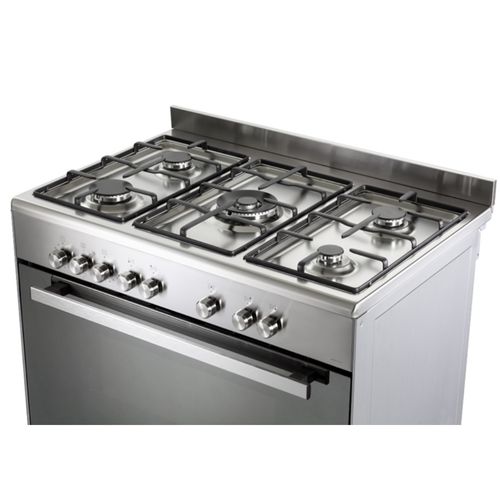 תנור משולב כיריים גז - 5 להבות Delonghi דלונגי DEMX965-IL נירוסטה