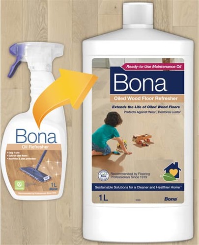 חידוש פרקט עץ - מרענן שמן של Bona