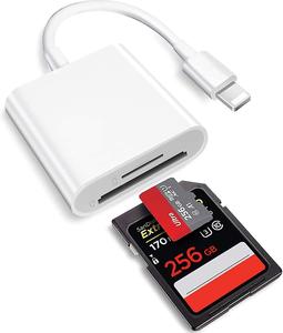 מתאם iphone לקריאת כרטיסי זיכרון