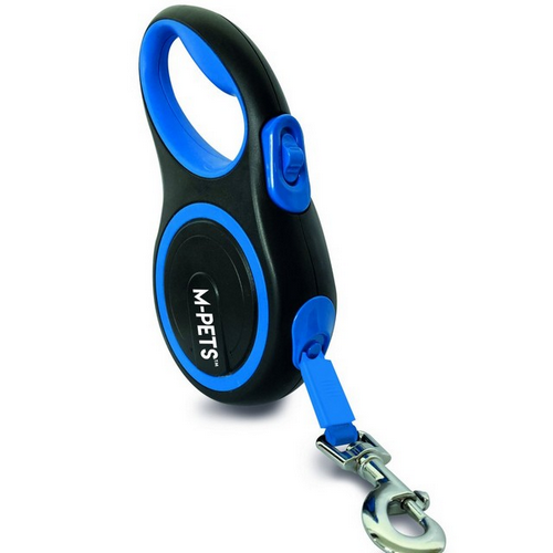 אמ פטס M-Pets רצועה מתארכת לכלב עד 50 ק?ג כחול L