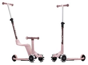 Xtend מיני רייד 4 ב 1 בימבה דחיפה מגיל שנה עד קורקינט מתקפל לגיל 9 - ורוד