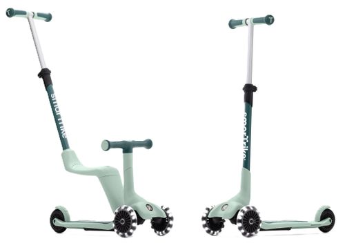 Xtend מיני רייד 4 ב 1 בימבה דחיפה מגיל שנה עד קורקינט מתקפל לגיל 9 - ירוק