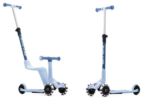 Xtend מיני רייד 4 ב 1 בימבה דחיפה מגיל שנה עד קורקינט מתקפל לגיל 9 - כחול