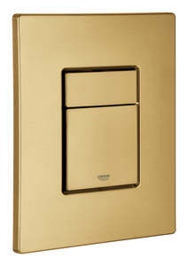 לחצן למיכל הדחה סמוי מרובע 19.7X15.6 ס"מ זהב מוברש