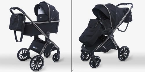 עגלת תינוק משולבת כולל אמבטיה וטיולון Legacy LX שחור