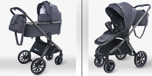 עגלת תינוק משולבת כולל אמבטיה וטיולון Legacy LX אפור