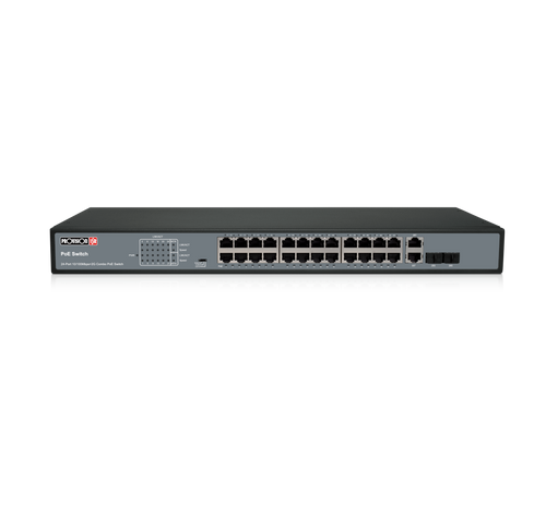 סוויץ' (מתג) כולל 24 פורטים POE ו 2 + 2SFP פורט נוספים דגם PoES-24370C+2Combo