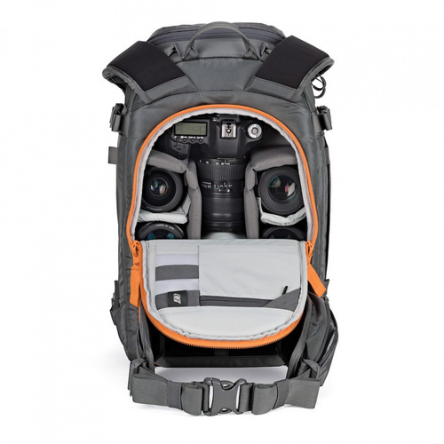 תיק גב אפור למצלמה Lowepro Whistler BP 350 AW II
