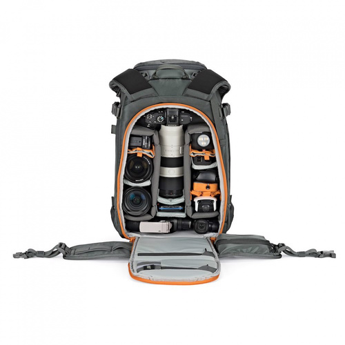 תיק גב אפור למצלמה Lowepro Whistler BP 350 AW II