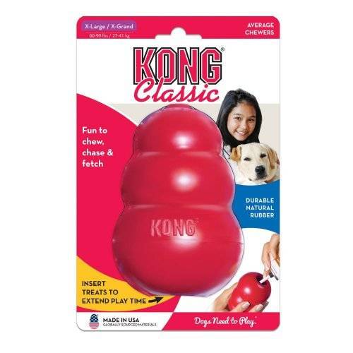 קונג Kong צעצוע לכלב קלאסיק נחום תקום עם מחבוא חטיפים אדום ענק XXL