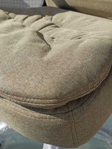 כסא מנהלים מפואר ויוקרתי - דגם Madonna Cotton - חאקי