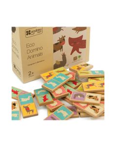 דומינו חיות מעץ Andreu Toys
