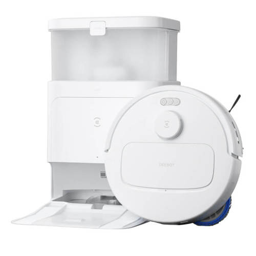 שואב אבק רובוטי שוטף כולל תחנת עגינה וריקון Ecovacs אקווקס Deebot N30 Pro Omni לבן