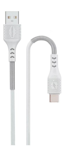 כבל USB קפיצי לתקע TYPE-C  - טעינה מהירה 103470