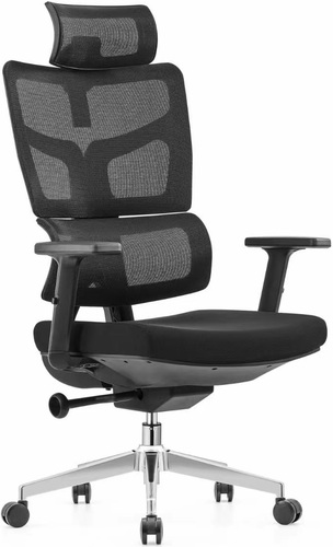 כסא משרדי אורטופדי - דגם President - שחור