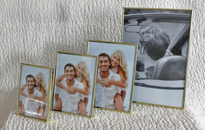 מסגרת מתכת זהב דק
