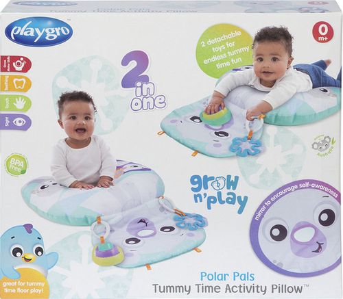 כרית פעילות לזמן בטן grow n' play - דב קוטב