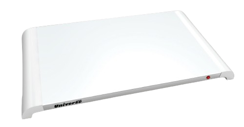 פלטה לשבת זכוכית לבנה יוניברס UNIVERSE NRI-858