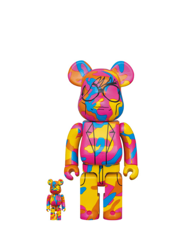 זוג בובות אספנות 100%+400% Bearbrick Andy Warhol Special 