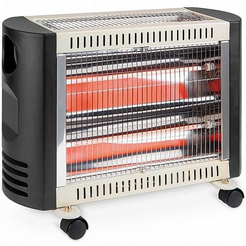 תנור חימום רצפתי עם גלגלים EL-154 אינפרא 2000W אלקטרו חנן בעל 3 גופי חימום ומפסק בטיחותי לכיבוי בעת נפילה