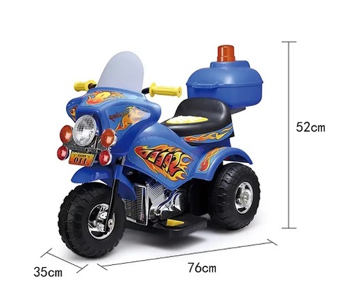 אופנוע 6V צ'קלקה מידות