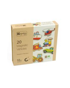 ערכת מגנטים מעץ - תחבורה Andreu Toys